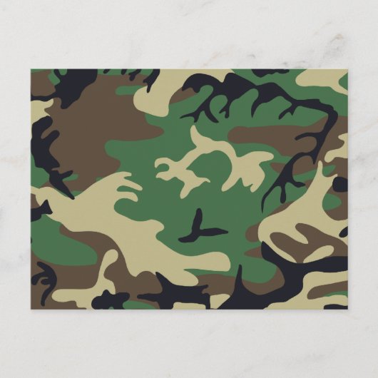Militaire Camouflage Briefkaart (Voorkant)