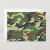 Militaire Camouflage Briefkaart (Voorkant / Achterkant)