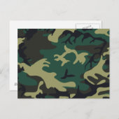Militaire Camouflage Briefkaart (Voorkant / Achterkant)