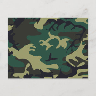 Militaire Camouflage Briefkaart