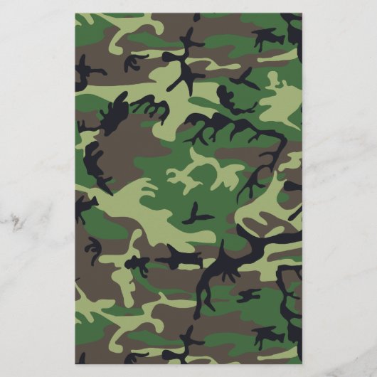 Militaire Camouflage Briefpapier (Voorkant)