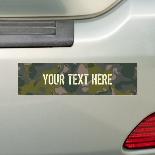 Militaire camouflage bumpersticker (Op auto)