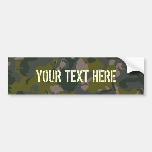 Militaire camouflage bumpersticker (Voorkant)