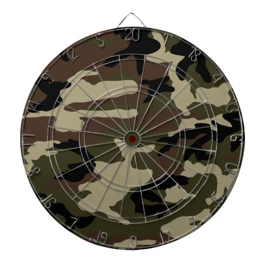 militaire camouflage - camouflage - campagne dartbord (Voorkant)
