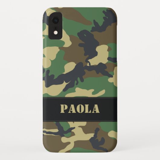 Militaire Camouflage Case-Mate iPhone Case (Achterkant)
