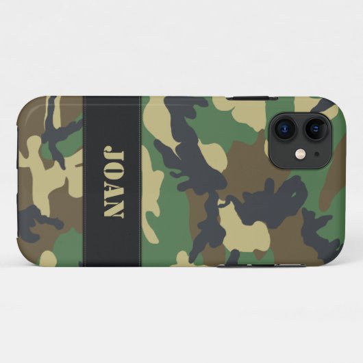Militaire Camouflage Case-Mate iPhone Case (Achterkant (horizontaal))