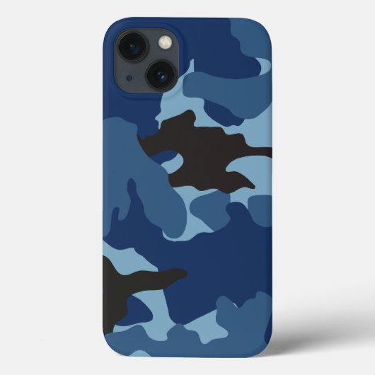Militaire Camouflage Cool Blue Camo-achtergrond Case-Mate iPhone Case (Achterkant)