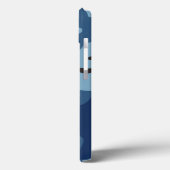 Militaire Camouflage Cool Blue Camo-achtergrond Case-Mate iPhone Case (Achterkant / Links)