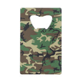Militaire Camouflage Creditkaart Flessenopener (Voorkant)
