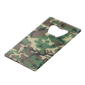 Militaire Camouflage Creditkaart Flessenopener (Achterkant Gekanteld)