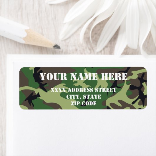 Militaire Camouflage Etiket (Insitu)