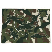 Militaire Camouflage Gift Bag - Jongens Verjaardag Groot Cadeauzakje (Voorkant)