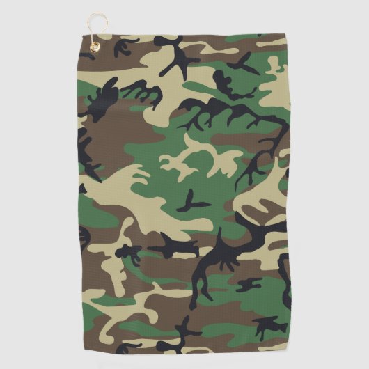 Militaire Camouflage Golfhanddoek (Voorkant)