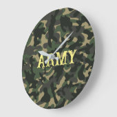 Militaire camouflage groen grote klok (Hoek)