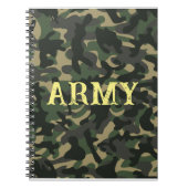 Militaire camouflage groen notitieboek (Voorkant)