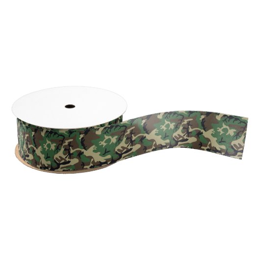 Militaire Camouflage Grosgrain Lint (Spoel)
