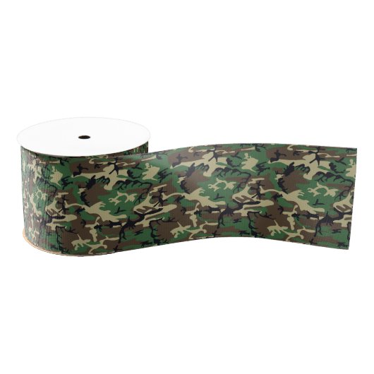Militaire Camouflage Grosgrain Lint (Spoel)