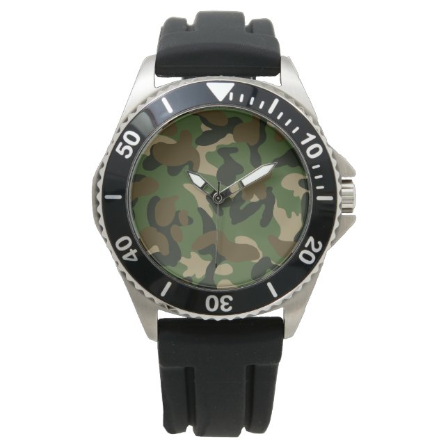 Militaire camouflage horloge (Voorkant)