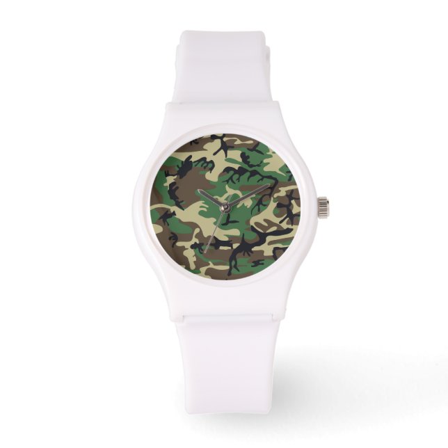 Militaire Camouflage Horloge (Voorkant)
