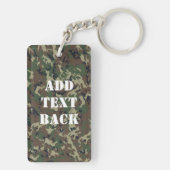 Militaire camouflage in het bos sleutelhanger (achterkant)