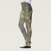 Militaire Camouflage Jagen en Vissen Camo Print Leggings (Links)