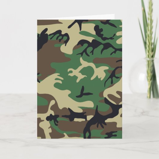 Militaire Camouflage Kaart (Voorkant)