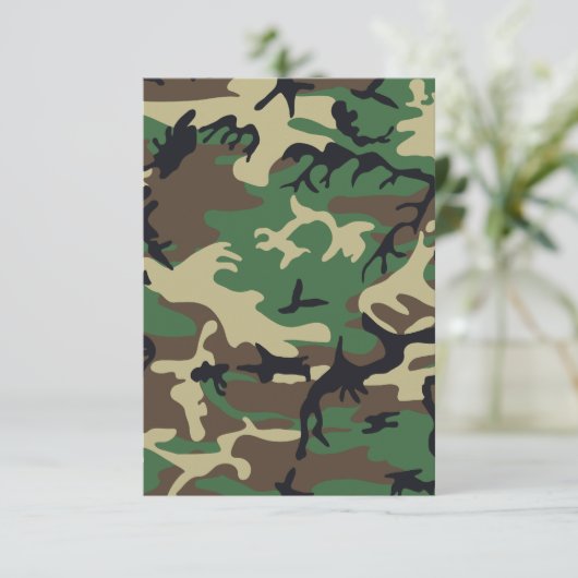 Militaire Camouflage Kaart (Staand voorkant)