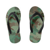 militaire camouflage - kinder teenslippers (Voetbed)
