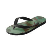 militaire camouflage - kinder teenslippers (Schuin)