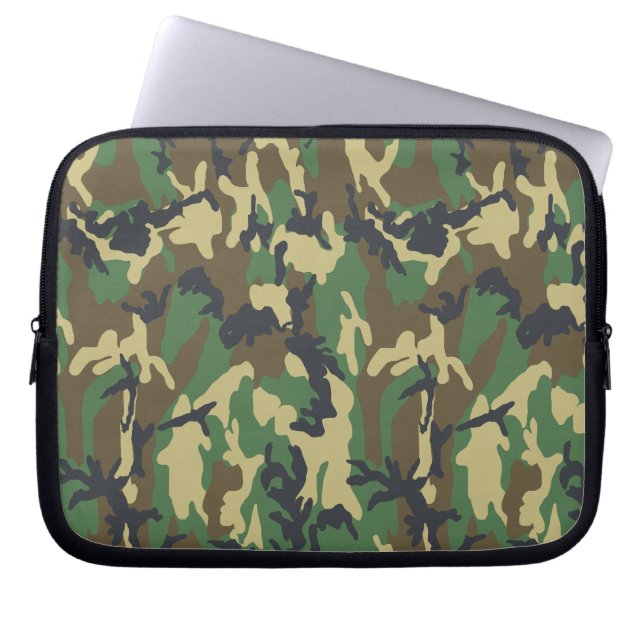Militaire Camouflage Laptop Sleeve (Voorkant)