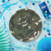 Militaire Camouflage Leger Camo Wegwerp Borden Papieren Bordje (Feest)