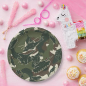 Militaire Camouflage Leger Camo Wegwerp Borden Papieren Bordje (Feest)