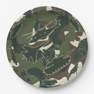 Militaire Camouflage Leger Camo Wegwerp Borden Papieren Bordje