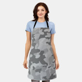 Militaire camouflage leigrijs kustgrijs zilver     schort (Gedragen)