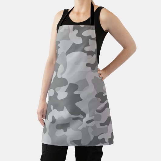 Militaire camouflage leigrijs kustgrijs zilver     schort (Insitu)
