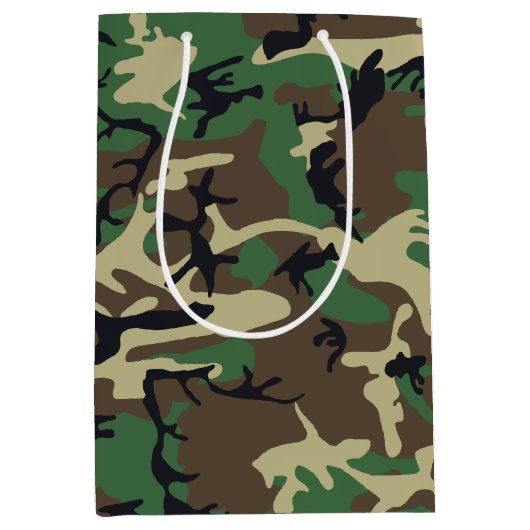 Militaire Camouflage Medium Cadeauzakje (Voorkant)