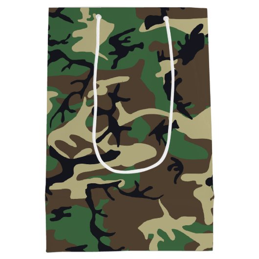 Militaire Camouflage Medium Cadeauzakje (Achterkant)