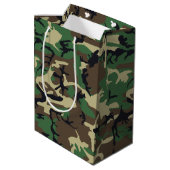 Militaire Camouflage Medium Cadeauzakje (Achterkant Gekanteld)