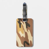 Militaire camouflage, militaire camo gepersonalise bagagelabel (Achterkant verticaal)