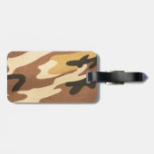 Militaire camouflage, militaire camo gepersonalise bagagelabel (Achterkant horizontaal)