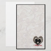 Militaire Camouflage "Miss You" Briefpapier (Voorkant / Achterkant)