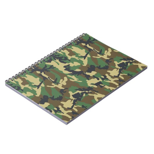 Militaire Camouflage Notitieboek (Linkerzijde)