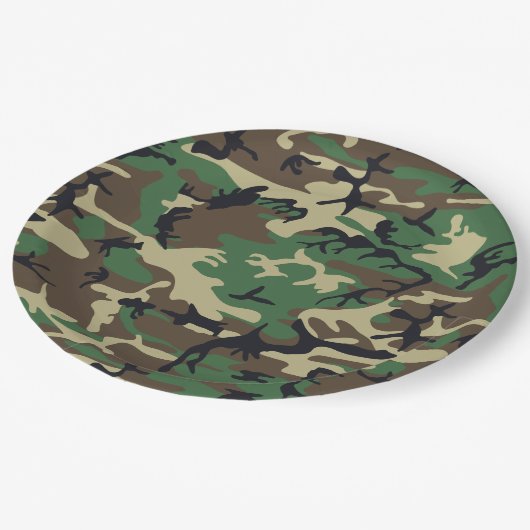 Militaire Camouflage Papieren Bordje (Gekanteld)