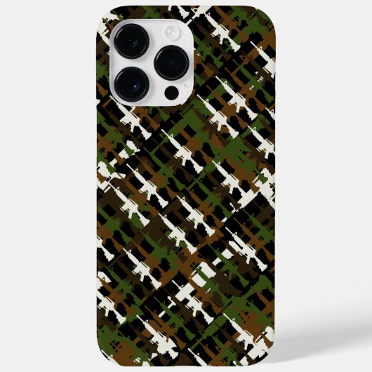 Militaire Camouflage Pistool Geweren GI Stijl Cool Case-Mate iPhone Case (Achterkant)
