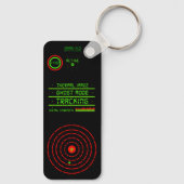 Militaire Camouflage Pistool GI-stijl Fake Securit Sleutelhanger (Achterkant)