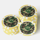 Militaire Camouflage Poker Chips (Opstapeling)