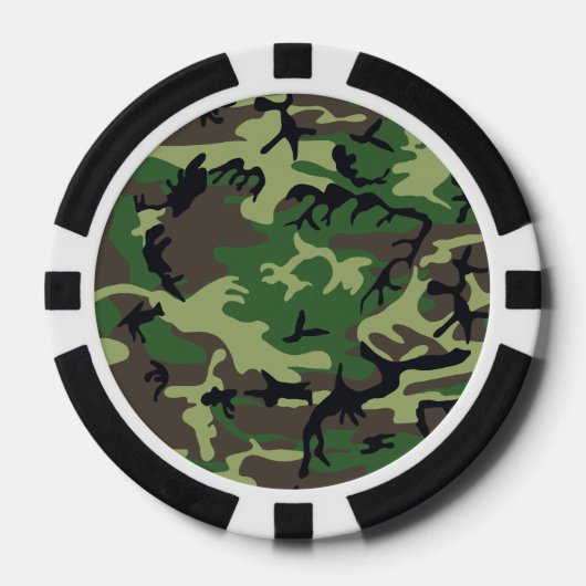 Militaire Camouflage Pokerchips (Voorkant)