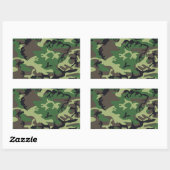 Militaire Camouflage Rechthoekige Sticker (Vel)