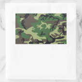 Militaire Camouflage Rechthoekige Sticker (Tas)