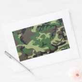 Militaire Camouflage Rechthoekige Sticker (Envelop)